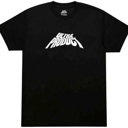 Black t-shirt with 'Ultra Product' logo on a white background